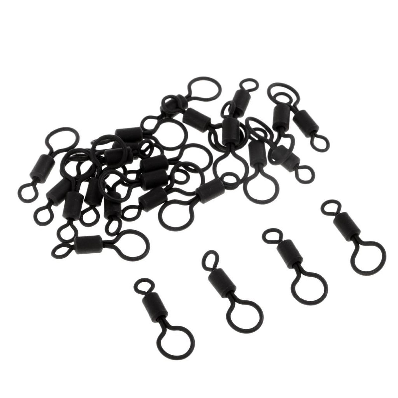 Fishing Rod Spinning - Conectores Giratorios de Pesca en Negro