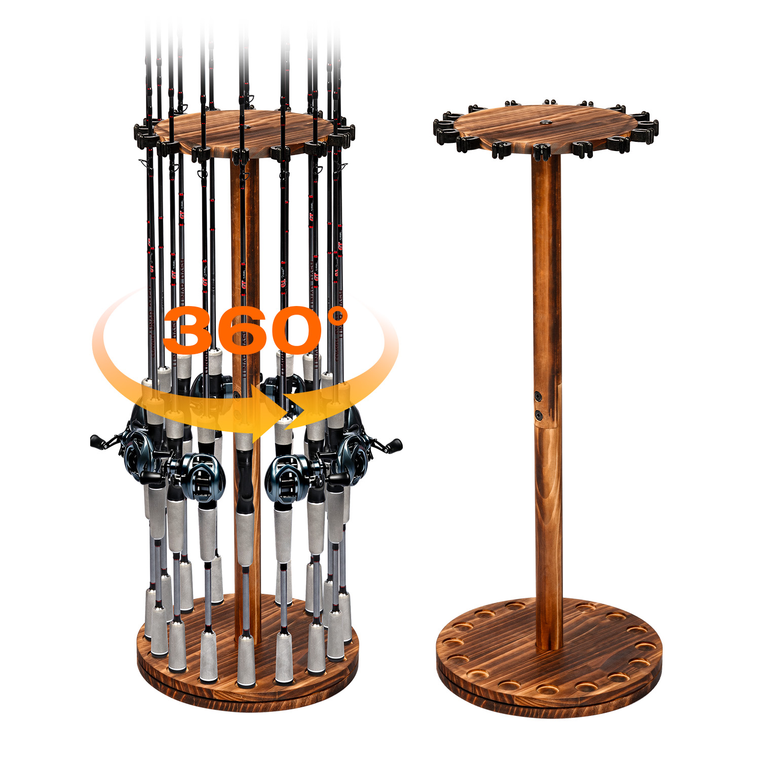 Fishing Rod Rack - Soporte Giratorio para Cañas de Pescar