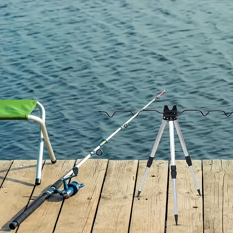 Fishing Rod Casting - Soporte telescópico de aleación de aluminio
