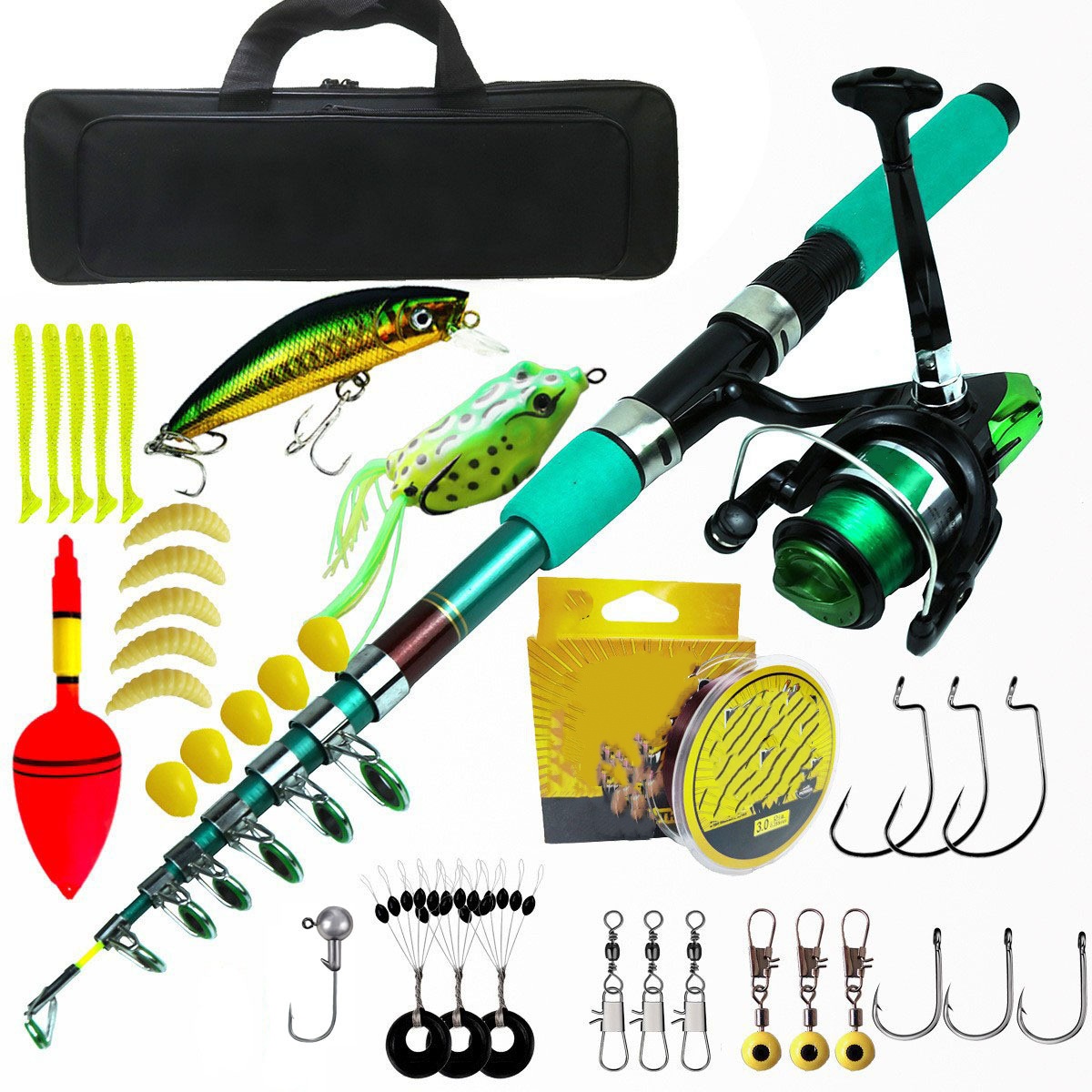 Fishing Rod Telescopic - Caña de Pescar Telescópica Portátil Ultraligera