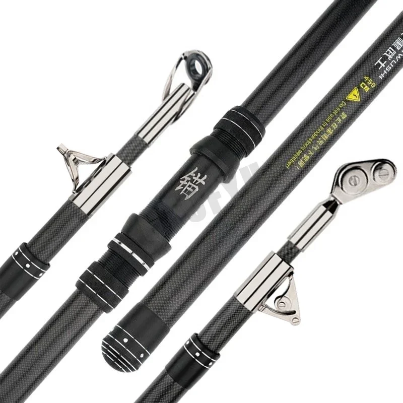 Caña de pescar de carbono tele - Fishing Rod Surf reseña y precio