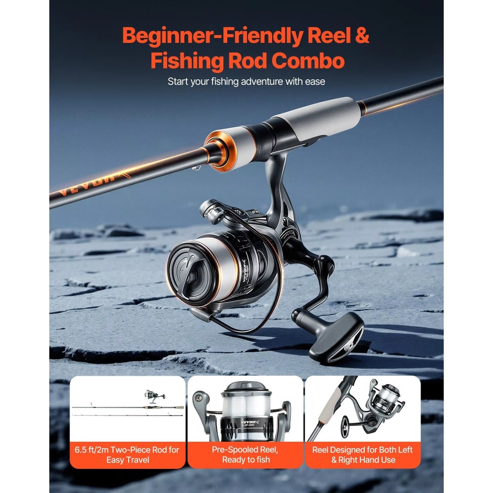 Caña de Pescar de Fibra de Car - Fishing Rod Combo reseña y precio