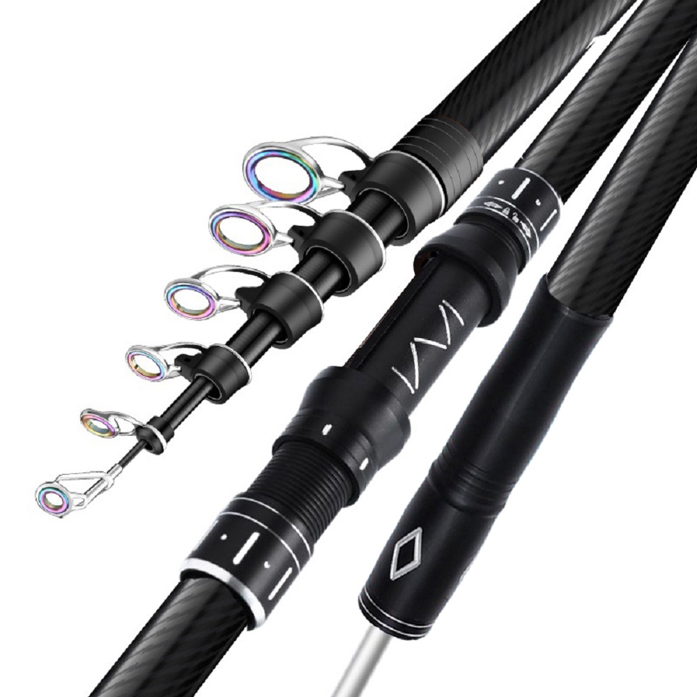Caña de Surf telescópica de 2, - Fishing Rod Surf reseña y precio