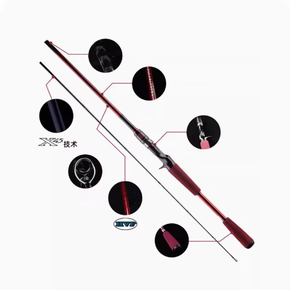 Caña de Pescar de Fibra de Car - Fishing Rod Casting reseña y precio