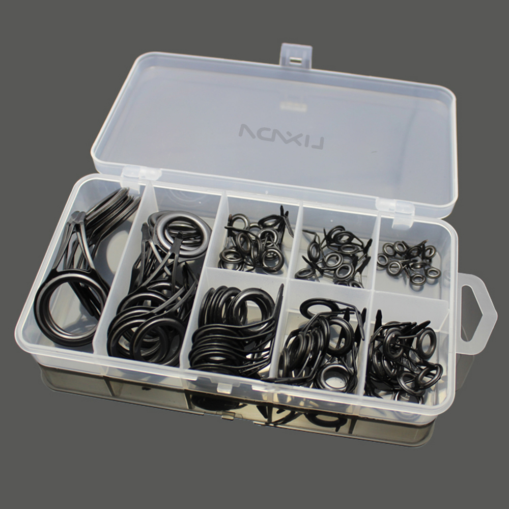75 Uds., varios tamaños, punta - Fishing Rod Guide Replacement reseña y precio
