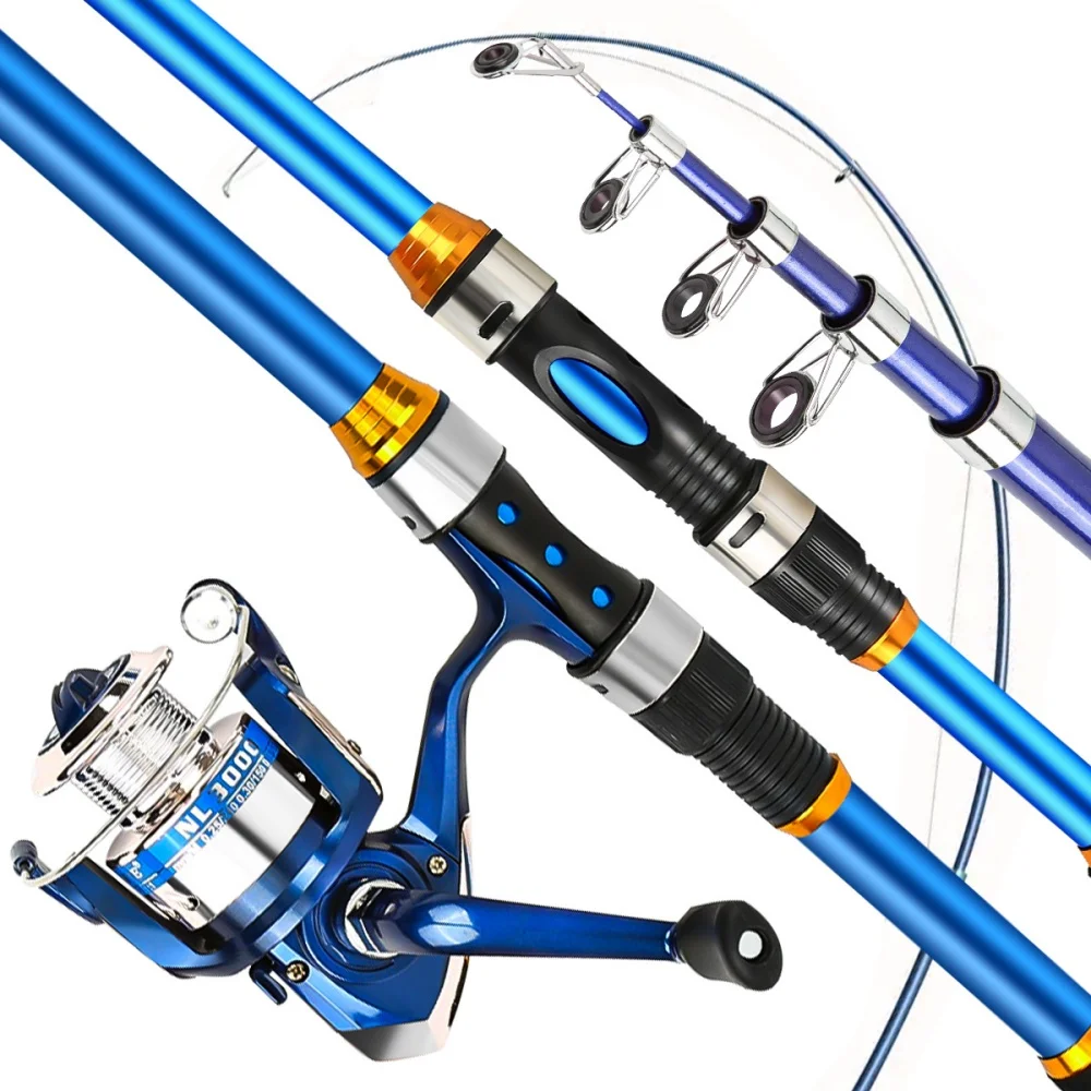 Juego de cañas de pescar teles - Fishing Rod Combo reseña y precio