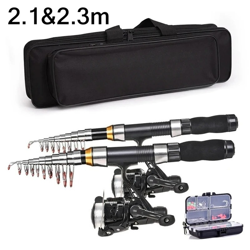 BRAVMAK 2,1/3,2 m carrete de c - Fishing Rod Combo reseña y precio