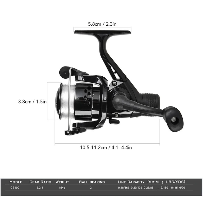 BRAVMAK 2,1/3,2 m carrete de c - Fishing Rod Combo reseña y precio