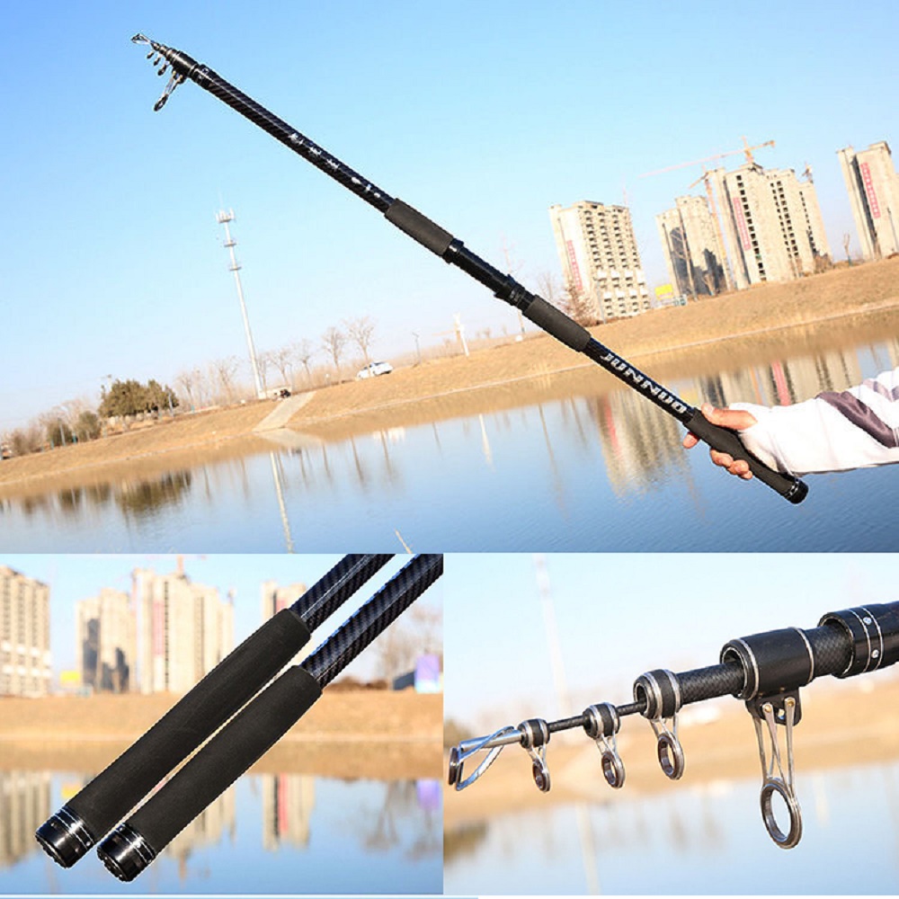 Caña de pescar telescópica de  - Fishing Rod Surf reseña y precio